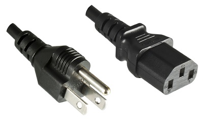 UL plug, 3 pole, 2,0 m, with IEC 60320 C13 connector