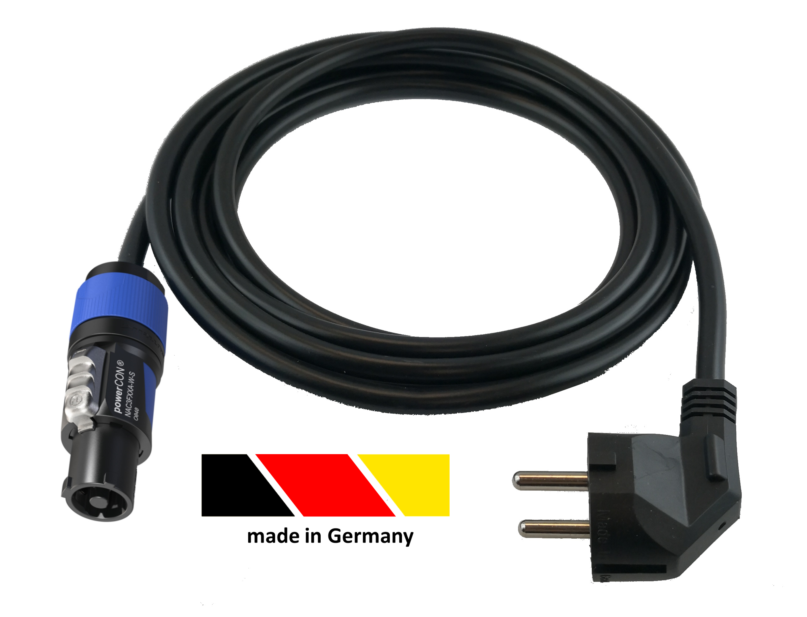 Neutrik powerCon power cord, 1,5 m, black