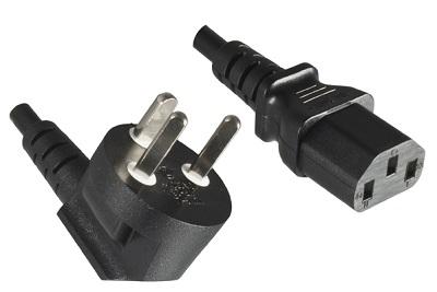 Denmark plug, 3,0 m, IEC 60320 C13 connector