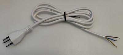 Swiss plug, 1,5 m, 40 mm stripped with splices