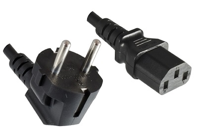 Korea plug 3 pole 1,8 m, with IEC 60320 C13 connector