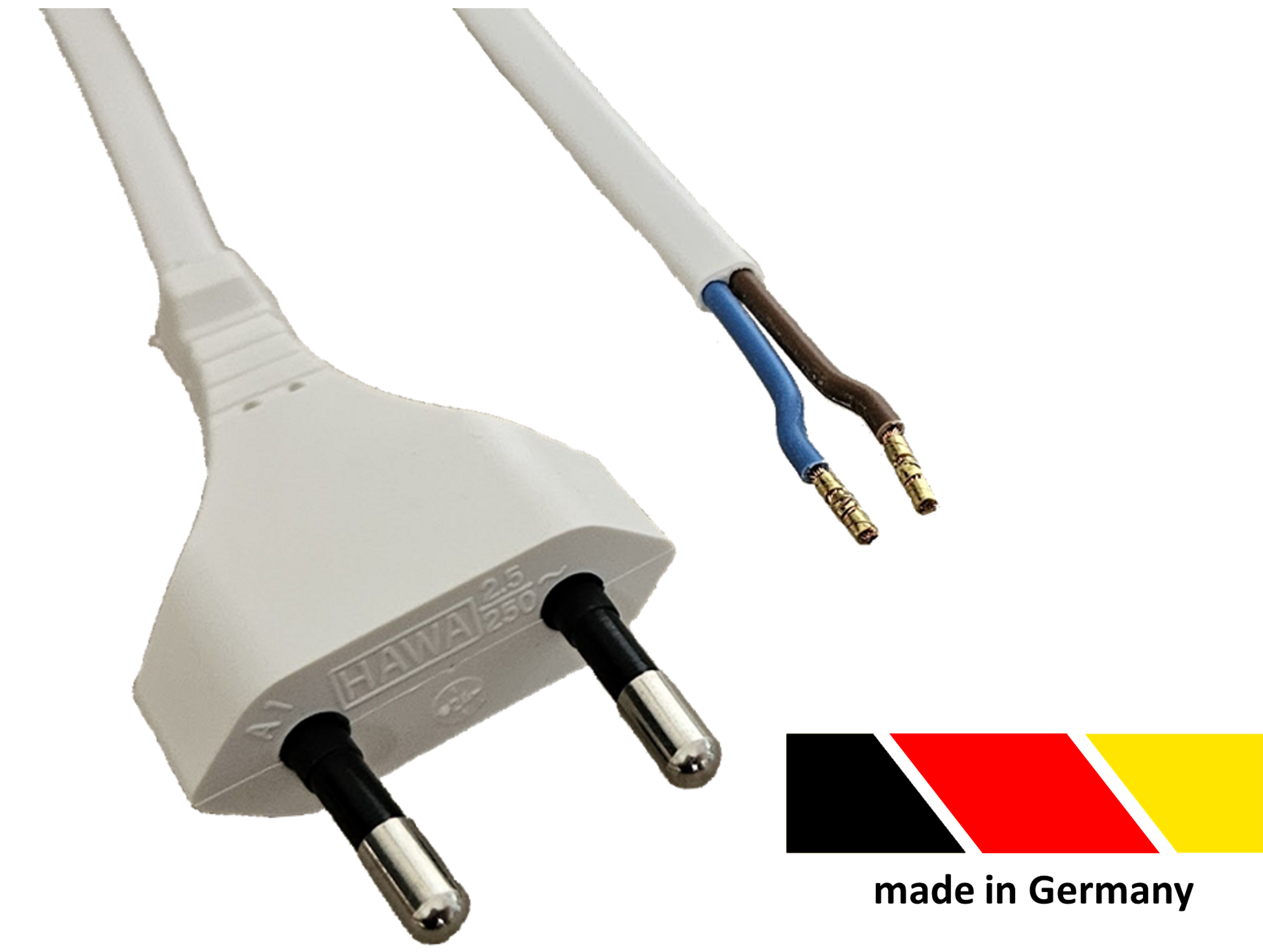 Eurostecker weiß made in Germany
