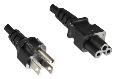 Japan plug 3 pole, 1,8 m, with IEC 60320 C5 connector