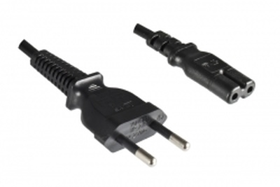 Brazil plug, 2 pole, 1,8 m, with IEC 60320 C7 connector 