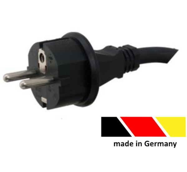 Zentral-Schutzkontaktstecker IP44, 7 m, 35 mm abgemantelt mit AE